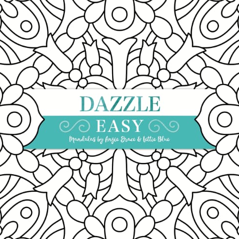 dazzle easy coloring book
